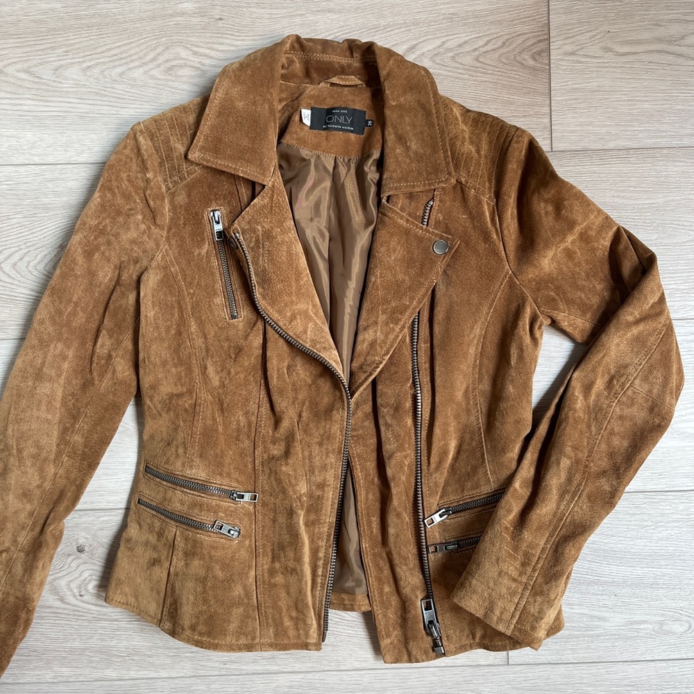 Only Brown Suede Jacket